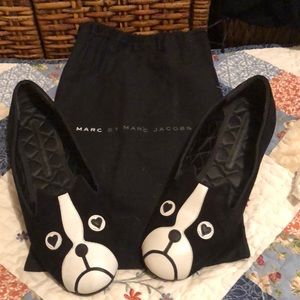 Marc Jacobs Boston Terrier Smoking Shoes Size 40
